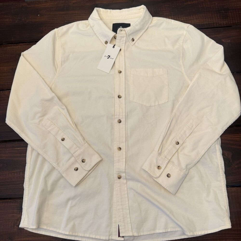 7 Diamonds Corduroy Button Down Shirt